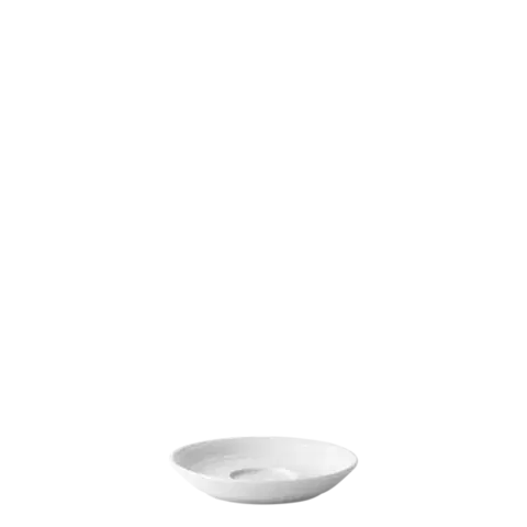 Mokkás csészealj Deco peremmel 12 cm 6 db-os készlet – UNIVERS fehér - 450329