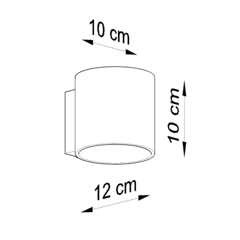Orbis beton fali lámpa