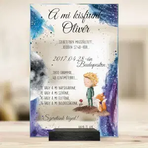 Ajándék újszülöttnek névvel - fiúnak