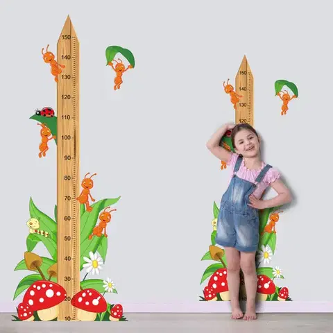Gyerekszoba falmatrica - Hangyás magasságmérő 150cm