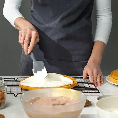 Szilikon spatula rozsdamentes acél nyéllel 28,5 cm - 596576