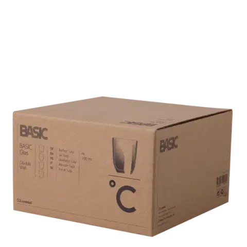 BASIC Glas Double Wall pohár 190 ml - szett 4 db - 321235