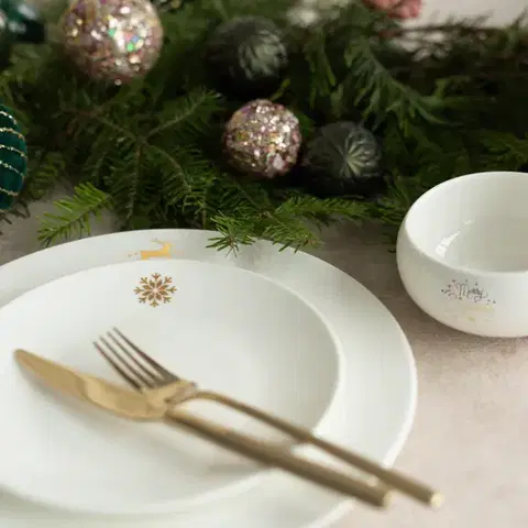 Desszert tányér 20, 5 cm — Premium Platinum Line Merry Christmas - 490040