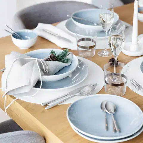 12 darabos porcelán készlet — Gaya Atelier Glacial Ice - W0149