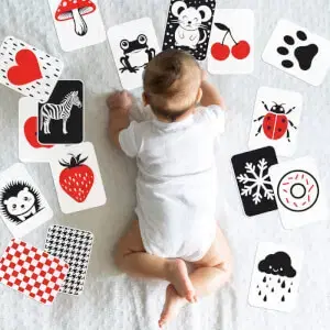 Montessori kontrasztkártyák csecsemőknek