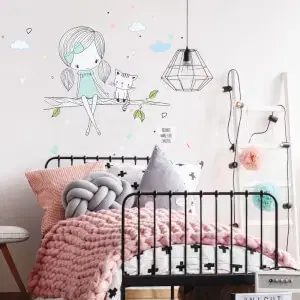 INSPIO tündér falmatrica cicával