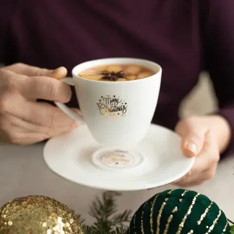 Csészealj 15,5 cm — Premium Platinum Line Merry Christmas - 490044