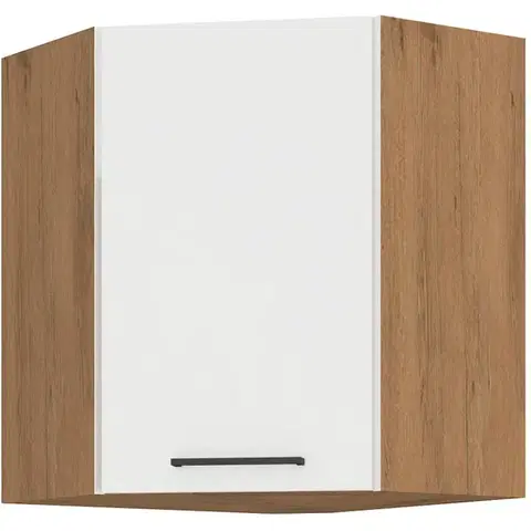 Niki 30. konyha 60X60 GN-72 1F (45°) 58,5x71,5x58,5cm fényes fehér/lancelot tölgy