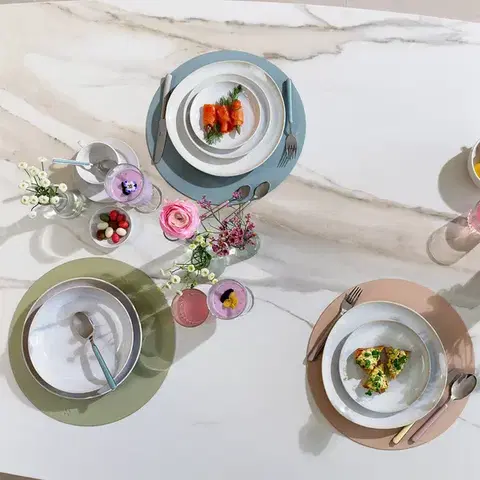 Olívazöld tányéralátét ø 38 cm - Elements Ambiente - 593884