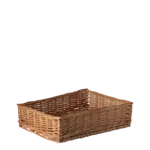 Szögletes fonott kenyérkosár 40 × 30 × 10 cm — Flow Wicker - 593683
