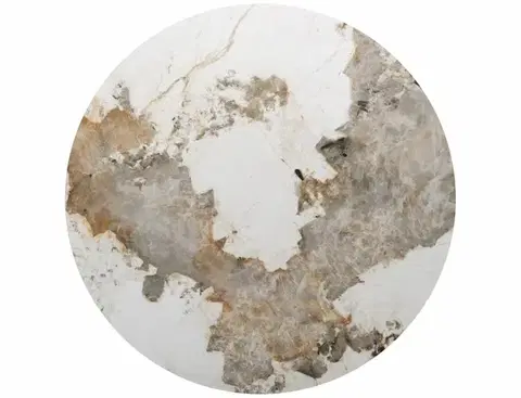 Alzano Ceramic 120 kör étkező asztal Pandoro fehér/ dió