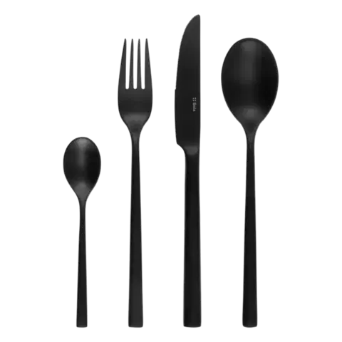 Evőeszközkészlet 24 db — Living PVD matt fekete - 133838
