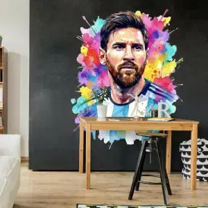 Dizájner tapéta gyerekszobába – Messi