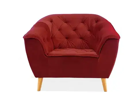Galaxy 1 Velvet fotel bordó Bluvel 59 / bükk (készlet erejéig)