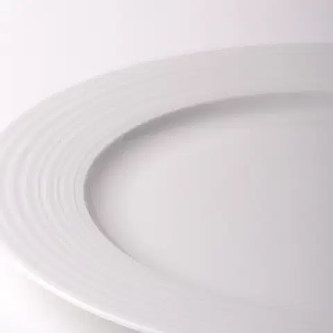 Lapos tányér Deco peremmel 27 cm 6 db-os készlet – UNIVERS fehér - 450321