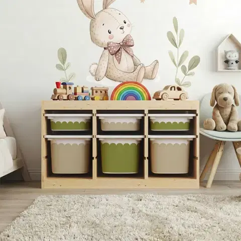 Matricák IKEA TROFAST dobozokhoz - egyszínű ívek