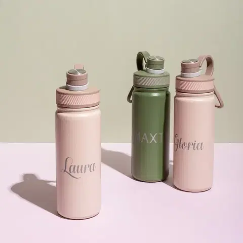 Rozsdamentes acél palack 650 ml zöld matt — to Go - 596502