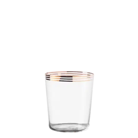 Tumbler poharak 3 arany színű sávval 440 ml készlet 6 db – 21st Century Glas - 322175