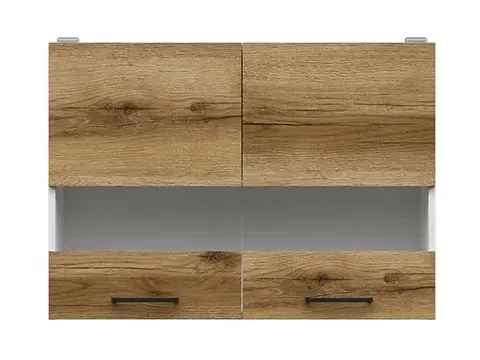 Junona Line G2W/80/57 front világos delano tölgy korpusz fehér konyha