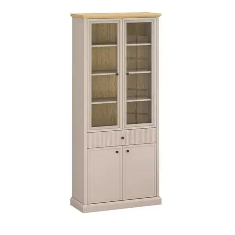 Idello W2D2W1S vitrin kőtölgy/ taupe