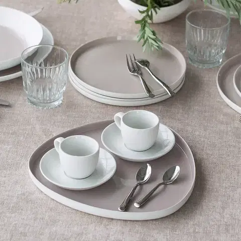 Mokkáscsészealj 12 cm — Fine Dining White Frosty - 493630