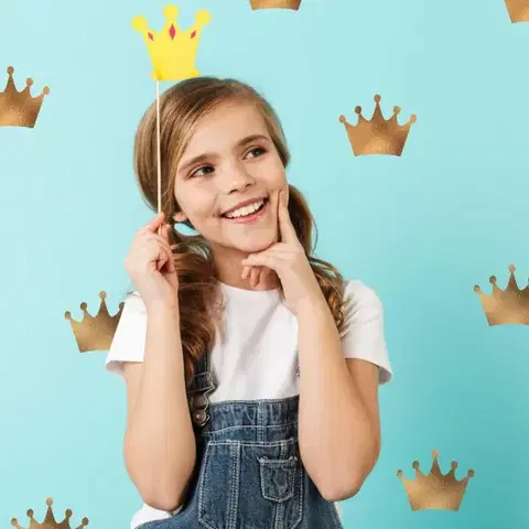 Réz színű KORONÁK lányoknak