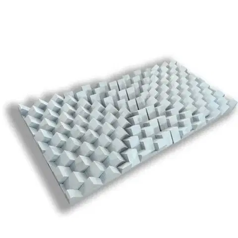 Fali panel 70x140x7cm-design panel - diffúzor 6 szín - 06 - fekete/bordó , 140x70x7cm