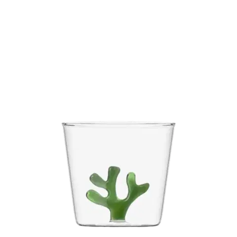Pohár zöld korallal 350 ml - 983057