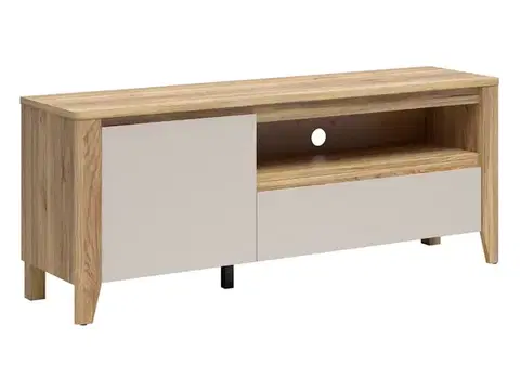 Sawira II RTV1D1S TV állvány kasmír/ mauvella tölgy
