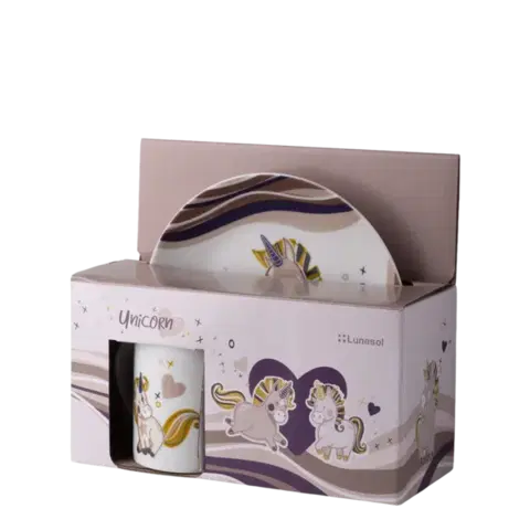 Unicorn gyermek porcelán étkészlet 3 db – KIDS WORLD - W0187