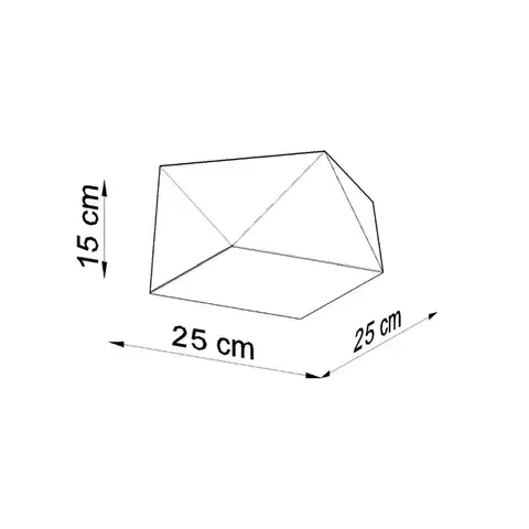 Hexa 25 fekete mennyezeti lámpa