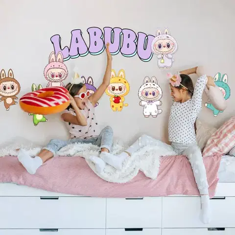 Falmatricák – Labubu a gyerekszobában
