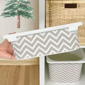 Matrica IKEA TROFAST dobozhoz - Bézs színű cikcakkos (cikcakk)