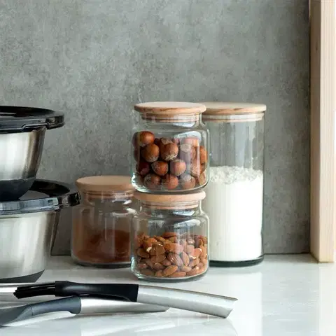 Üvegedény fedéllel 1,88 l — Basic Kitchen - 593761