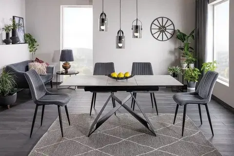 Westin SC étkező asztal fehér márvány hatású 120(160)*80