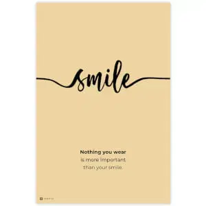 SMILE falikép - Egy mosoly mindenkinek jól áll