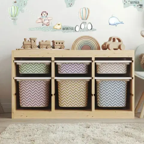 Matricák IKEA TROFAST dobozhoz - Zigzag