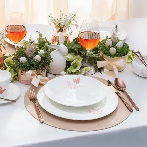Mély tányér Butterfly 22 cm — Premium Platinum Line Easter - 490030