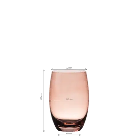 Poharak bordó 460 ml 6 db — Optima Glas Lunasol - 322836