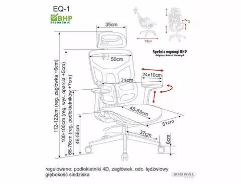 EQ-1 irodaszék szürke
