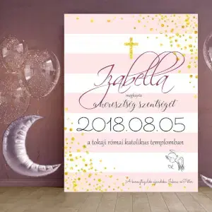 Keresztelői ajándék - Ajándék keresztelőre kislánynak - tábla falra