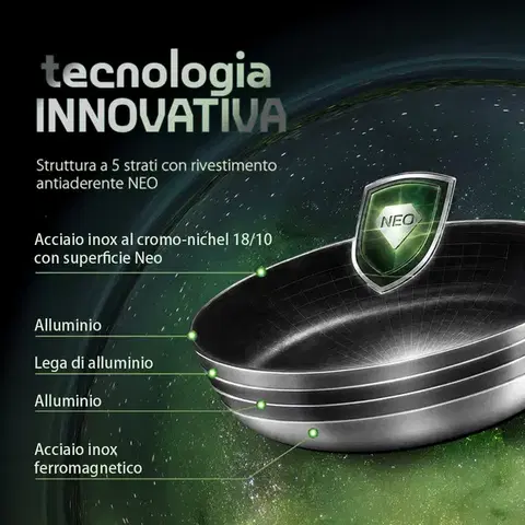 Serpenyő Ø 20 cm – Orion Expert Neo Multi-Layer Lunasol - 601400