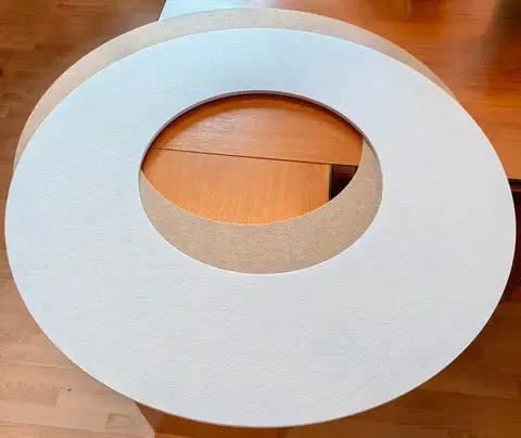 Bilnora extra sűrű, lyukas kör alakú mennyezeti panel Ø120x1,2cm - 06 Ezüst , Ø120x1,2cm mennyezeti panel