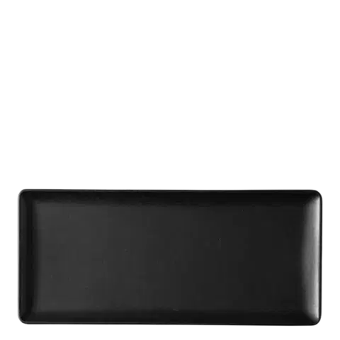 Szervírozó tányér 24 x 13 cm — Basic black matt - 492786