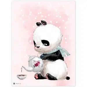 Rózsaszín panda maci dekoráció