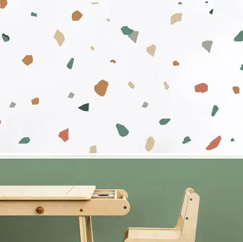 Modern matricák gyerekszobába - Terrazzo foltok