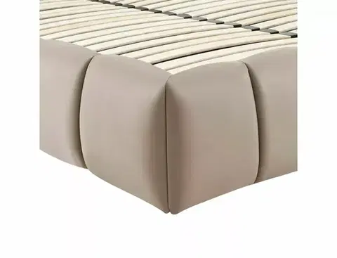 Parma Velvet 160*200 franciaágy sötét bézs Bluvel Tap. 40