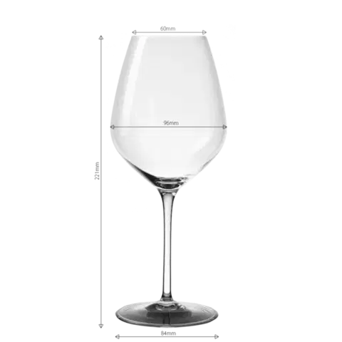 Vörösboros poharak 570 ml-es 6 db-os készlet - Optima Glas Lunasol - 322681