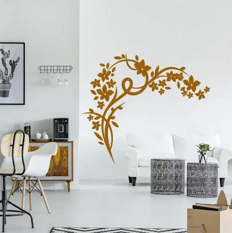 Stencil sablon - Csodás virág