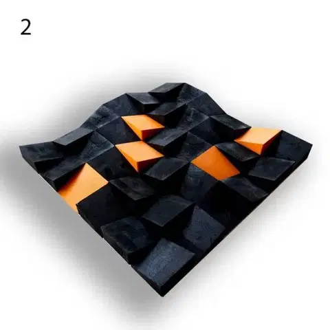 Art nagy kockás akusztikai diffúzorok 60x60x6cm- 14-es színkód - 14-es színkód , 1db 60x60x6cm Egybecsomagolva, szállítással